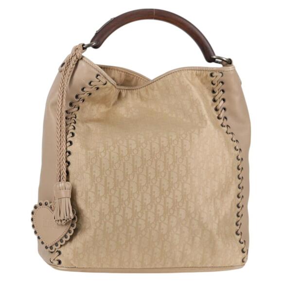 DIOR Trotter Canvas Hand Bag Beige - Picture 1 of 13